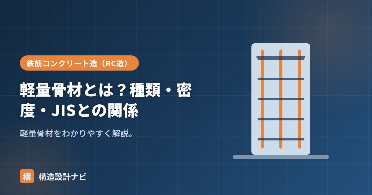 軽量骨材とは？種類・密度・JISとの関係