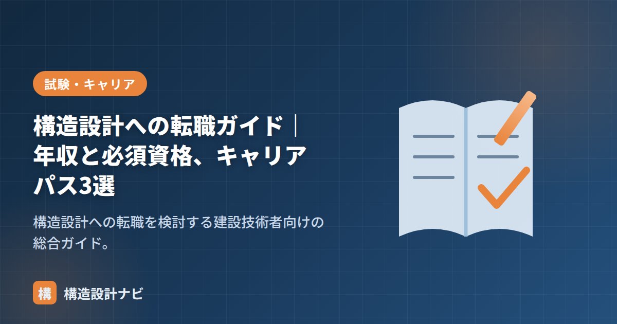 構造設計への転職ガイド｜年収と必須資格、キャリアパス3選