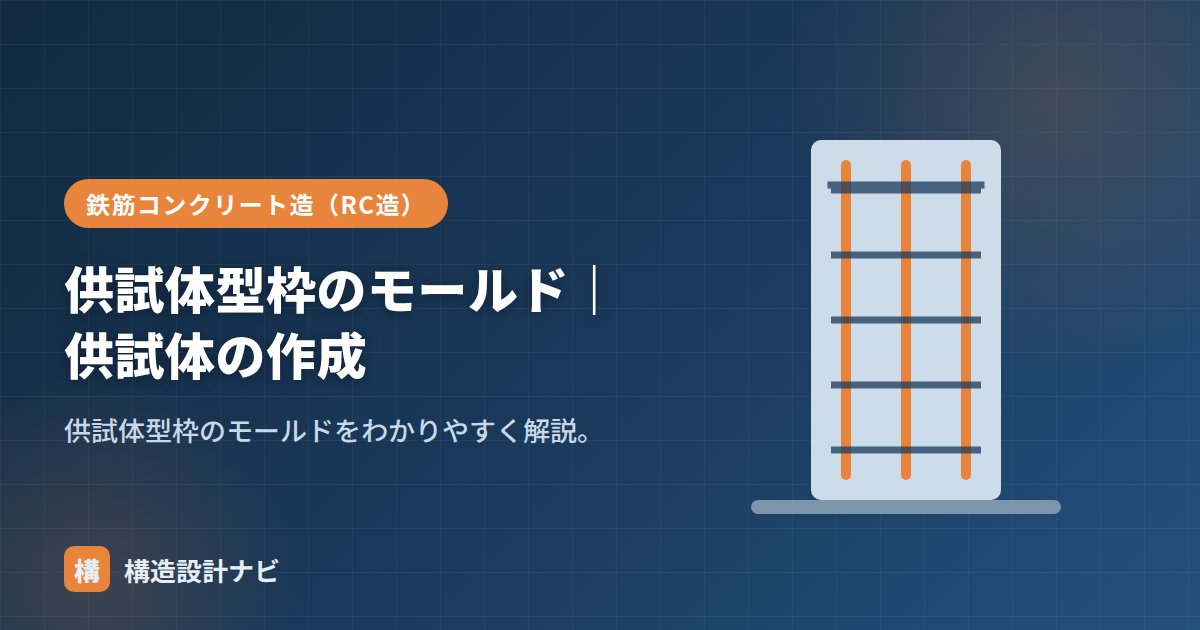 供試体型枠のモールド｜供試体の作成