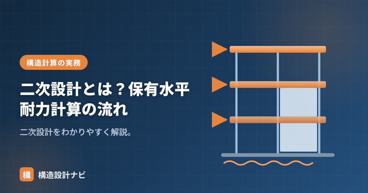 二次設計とは？保有水平耐力計算の流れ