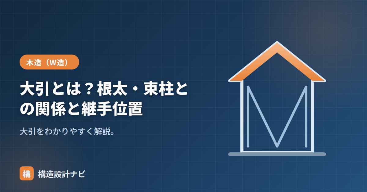 大引とは？根太・束柱との関係と継手位置
