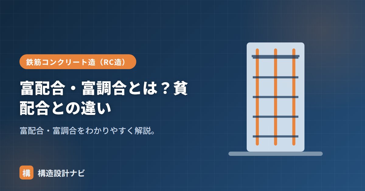富配合・富調合とは？貧配合との違い